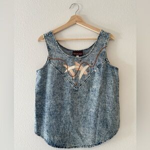 Vintage Marie St Monet Denim Tank